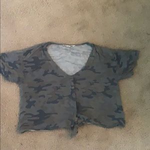 Camo Crop Top